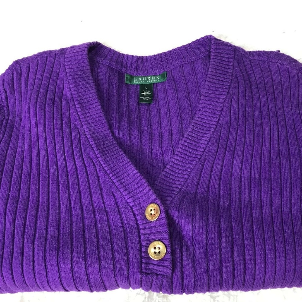 LAUREN RALPH LAUREN Long Sleeve Sweater Size Large